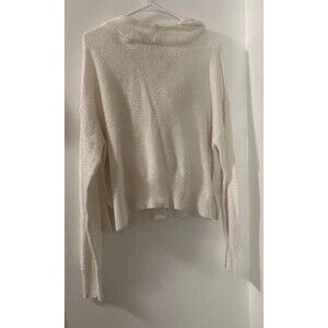 All In Motion Sweater Womens XXL Ivory Pullover Soft Knit Long Sleeve Hooded